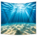 Tenture Murale Océan 150x130 cm Lumière Bleue