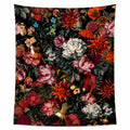 Tenture Murale Motif Floral Vintage avec Oiseaux