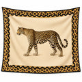 Tenture Murale Léopard Beige et Marron 150x130cm
