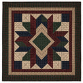 Tapisserie murale patchwork motifs géométriques multicolores 61x61 cm