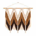 Décoration murale macramé bohème beige/marron