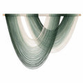 Tenture Murale Tissée Dégradé Vert et Beige